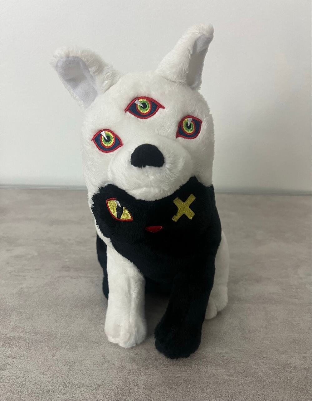 Meow Wolf Cat Wolf Twisted Black White Multiverse 11" Stuffed Animal Plush Toy